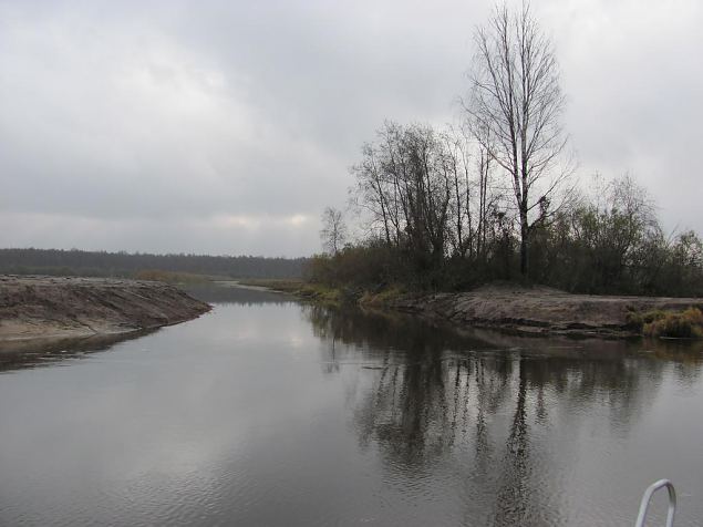 Re-opening of the first oxbow lake